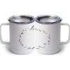 10 oz. White Stainless Steel Coffee Mug Thumbnail