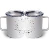 10 oz. White Stainless Steel Coffee Mug Thumbnail