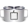 10 oz. White Stainless Steel Coffee Mug Thumbnail