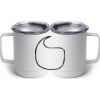 10 oz. White Stainless Steel Coffee Mug Thumbnail