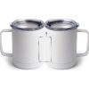 10 oz. White Stainless Steel Coffee Mug Thumbnail