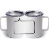 10 oz. White Stainless Steel Coffee Mug Thumbnail