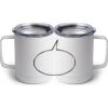 10 oz. White Stainless Steel Coffee Mug Thumbnail
