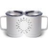 10 oz. White Stainless Steel Coffee Mug Thumbnail