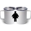 10 oz. White Stainless Steel Coffee Mug Thumbnail