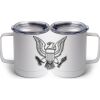 10 oz. White Stainless Steel Coffee Mug Thumbnail