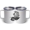 10 oz. White Stainless Steel Coffee Mug Thumbnail