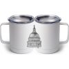 10 oz. White Stainless Steel Coffee Mug Thumbnail