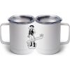 10 oz. White Stainless Steel Coffee Mug Thumbnail
