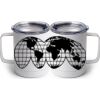 10 oz. White Stainless Steel Coffee Mug Thumbnail