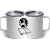 10 oz. White Stainless Steel Coffee Mug Thumbnail