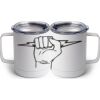 10 oz. White Stainless Steel Coffee Mug Thumbnail