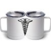 10 oz. White Stainless Steel Coffee Mug Thumbnail