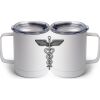 10 oz. White Stainless Steel Coffee Mug Thumbnail