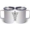10 oz. White Stainless Steel Coffee Mug Thumbnail