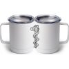 10 oz. White Stainless Steel Coffee Mug Thumbnail