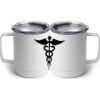 10 oz. White Stainless Steel Coffee Mug Thumbnail