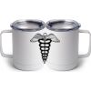 10 oz. White Stainless Steel Coffee Mug Thumbnail