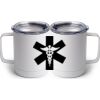 10 oz. White Stainless Steel Coffee Mug Thumbnail