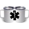 10 oz. White Stainless Steel Coffee Mug Thumbnail