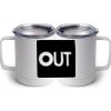 10 oz. White Stainless Steel Coffee Mug Thumbnail