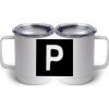 10 oz. White Stainless Steel Coffee Mug Thumbnail