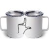 10 oz. White Stainless Steel Coffee Mug Thumbnail