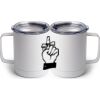 10 oz. White Stainless Steel Coffee Mug Thumbnail