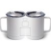 10 oz. White Stainless Steel Coffee Mug Thumbnail