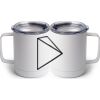 10 oz. White Stainless Steel Coffee Mug Thumbnail