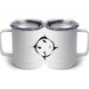 10 oz. White Stainless Steel Coffee Mug Thumbnail