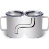 10 oz. White Stainless Steel Coffee Mug Thumbnail