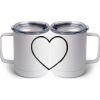 10 oz. White Stainless Steel Coffee Mug Thumbnail