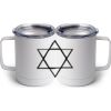 10 oz. White Stainless Steel Coffee Mug Thumbnail