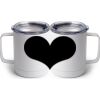 10 oz. White Stainless Steel Coffee Mug Thumbnail