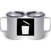 10 oz. White Stainless Steel Coffee Mug Thumbnail