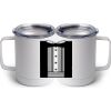 10 oz. White Stainless Steel Coffee Mug Thumbnail