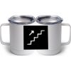 10 oz. White Stainless Steel Coffee Mug Thumbnail