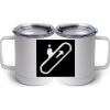 10 oz. White Stainless Steel Coffee Mug Thumbnail