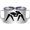 10 oz. White Stainless Steel Coffee Mug Thumbnail