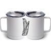 10 oz. White Stainless Steel Coffee Mug Thumbnail