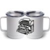 10 oz. White Stainless Steel Coffee Mug Thumbnail