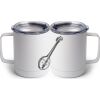 10 oz. White Stainless Steel Coffee Mug Thumbnail
