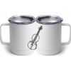 10 oz. White Stainless Steel Coffee Mug Thumbnail