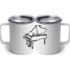 10 oz. White Stainless Steel Coffee Mug Thumbnail