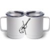 10 oz. White Stainless Steel Coffee Mug Thumbnail