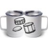 10 oz. White Stainless Steel Coffee Mug Thumbnail