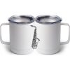 10 oz. White Stainless Steel Coffee Mug Thumbnail