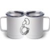 10 oz. White Stainless Steel Coffee Mug Thumbnail