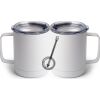 10 oz. White Stainless Steel Coffee Mug Thumbnail